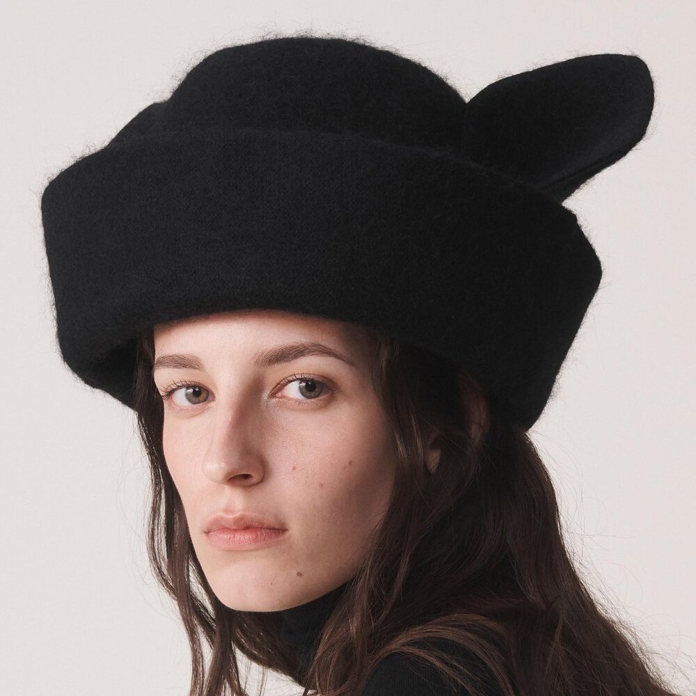 ✨ Philip Treacy x ZARA Limited Edition “Cat Ears” Hat | New | Rare - Picture 4 of 11